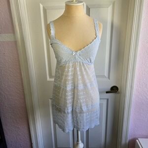 Eberjey Light Blue Lace Chemise